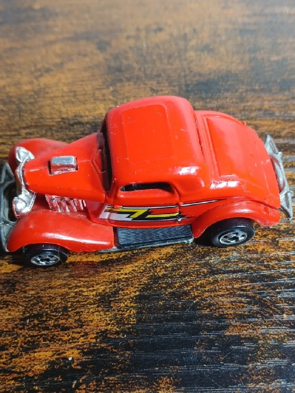Hot Wheels 1986 ZZ Top 3 Window '34 Ford Coupe Red Rock N Roll Car